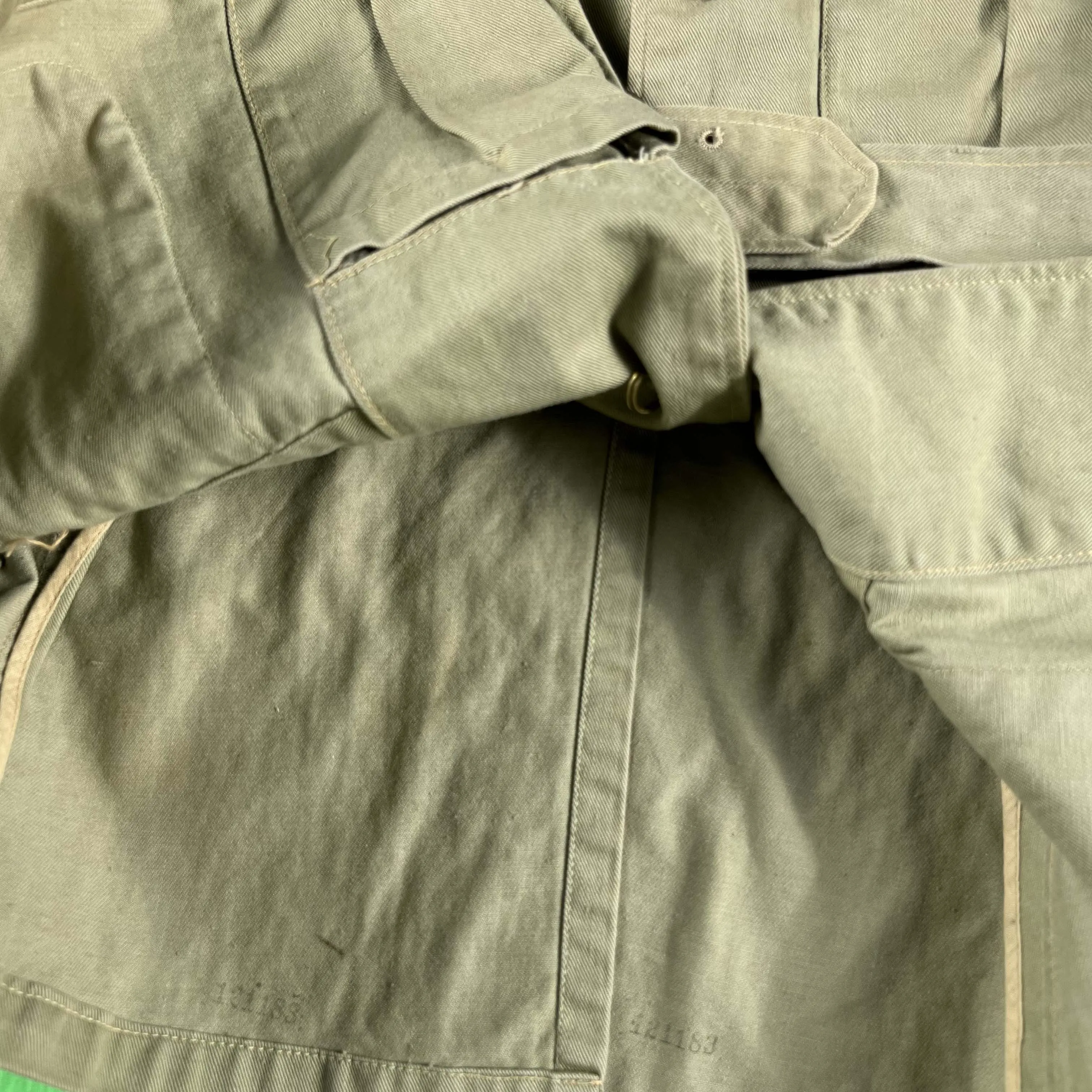 40s/50s Canadian Army Belted Safari Bush Jacket- S