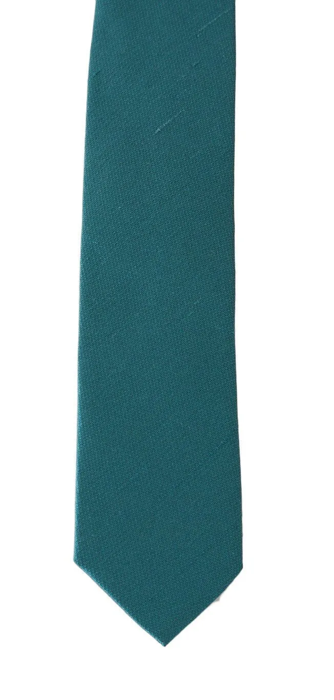 Aquamarine Silk Slim Classic Tie
