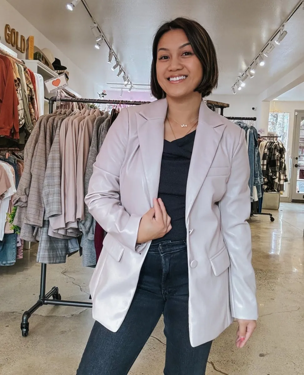 Aria Vegan Blazer Lavender