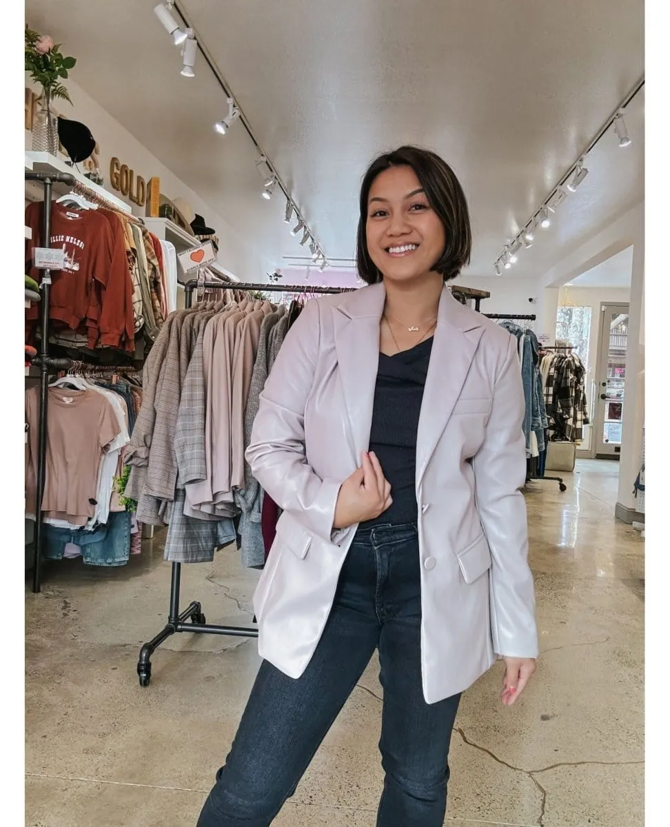 Aria Vegan Blazer Lavender
