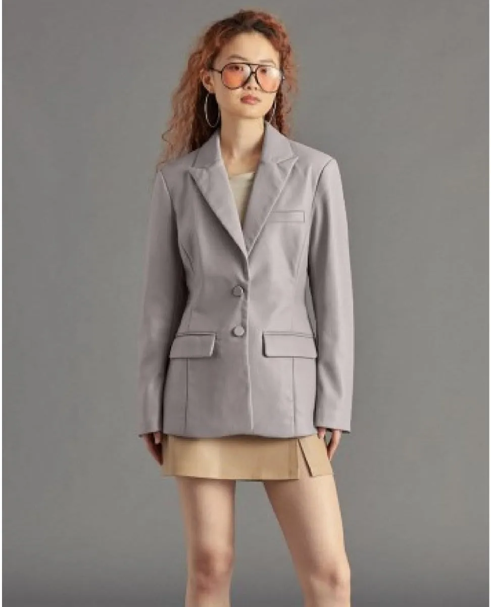 Aria Vegan Blazer Lavender