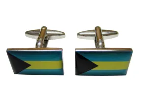 Bahamas Flag Cufflinks
