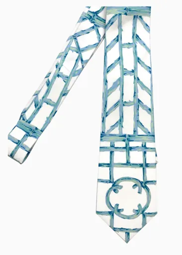 Bali Ha’i Aqua Silk Tie