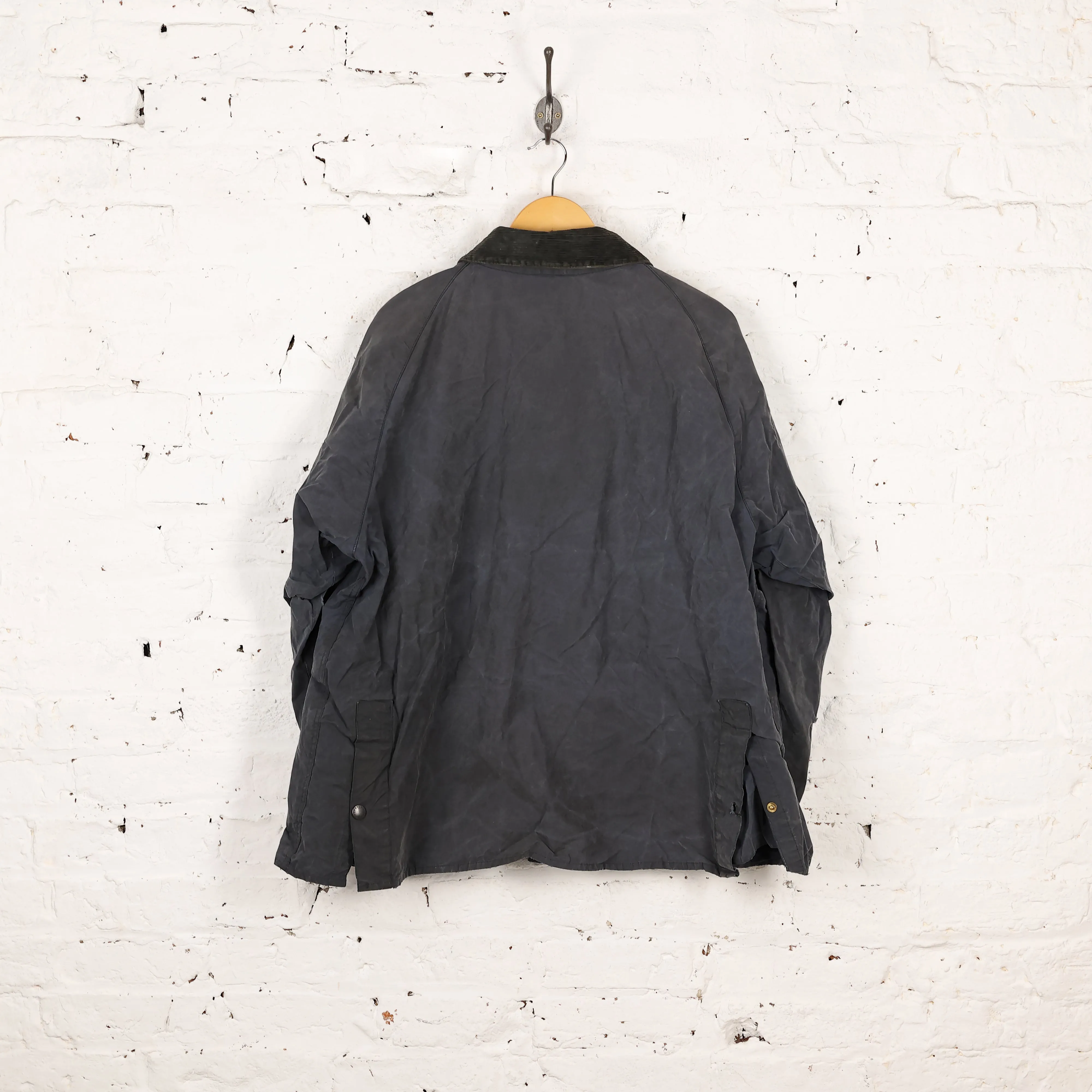 Barbour Bedale Wax Jacket Coat - Blue - XXXL