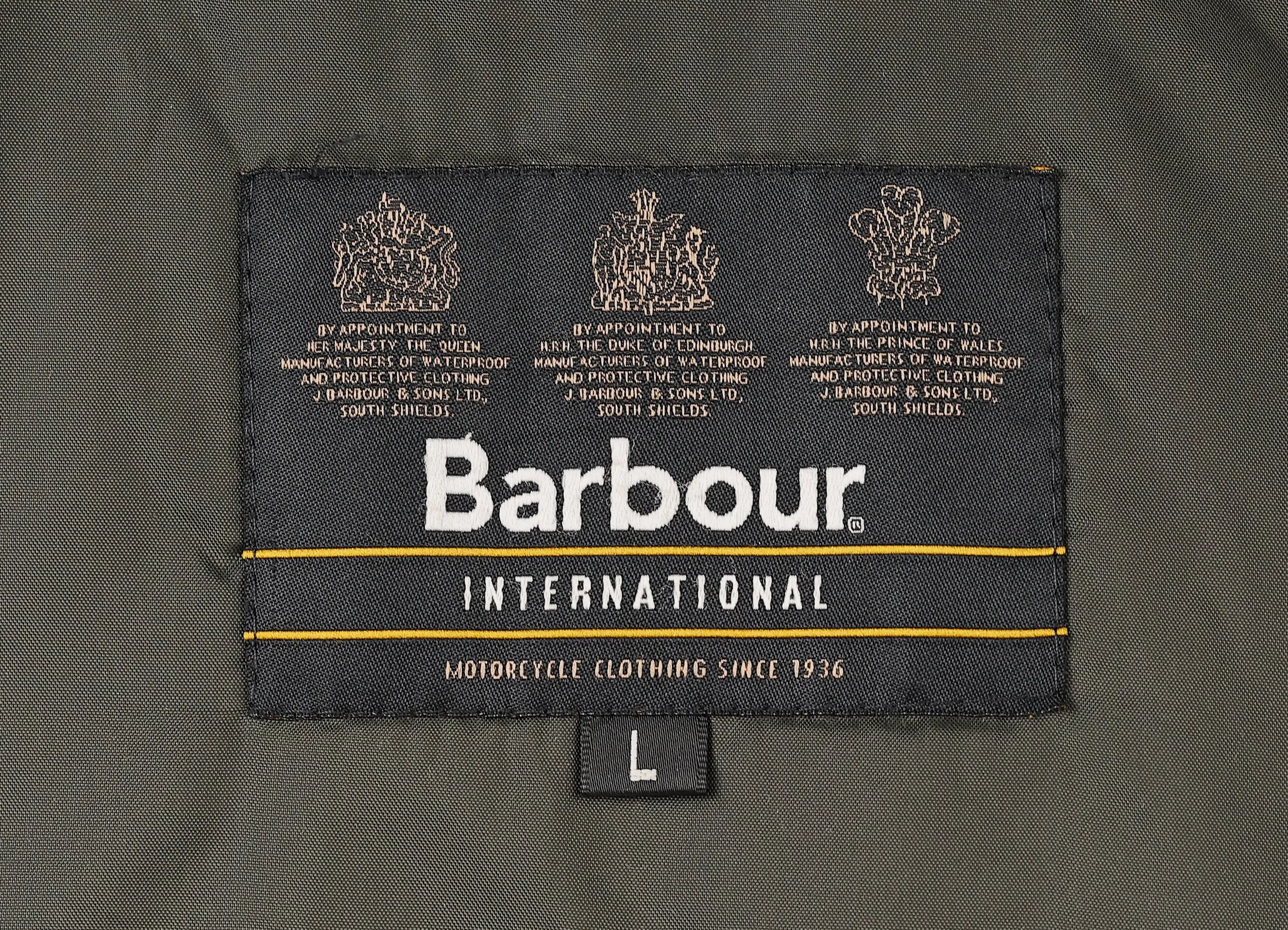 Barbour International Tennant Wax Jacket - Green - L