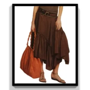 BCBGMaxAzria Silk Helena Habotai Skirt