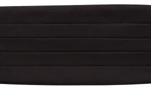 Black Charmeuse - Cummerbunds