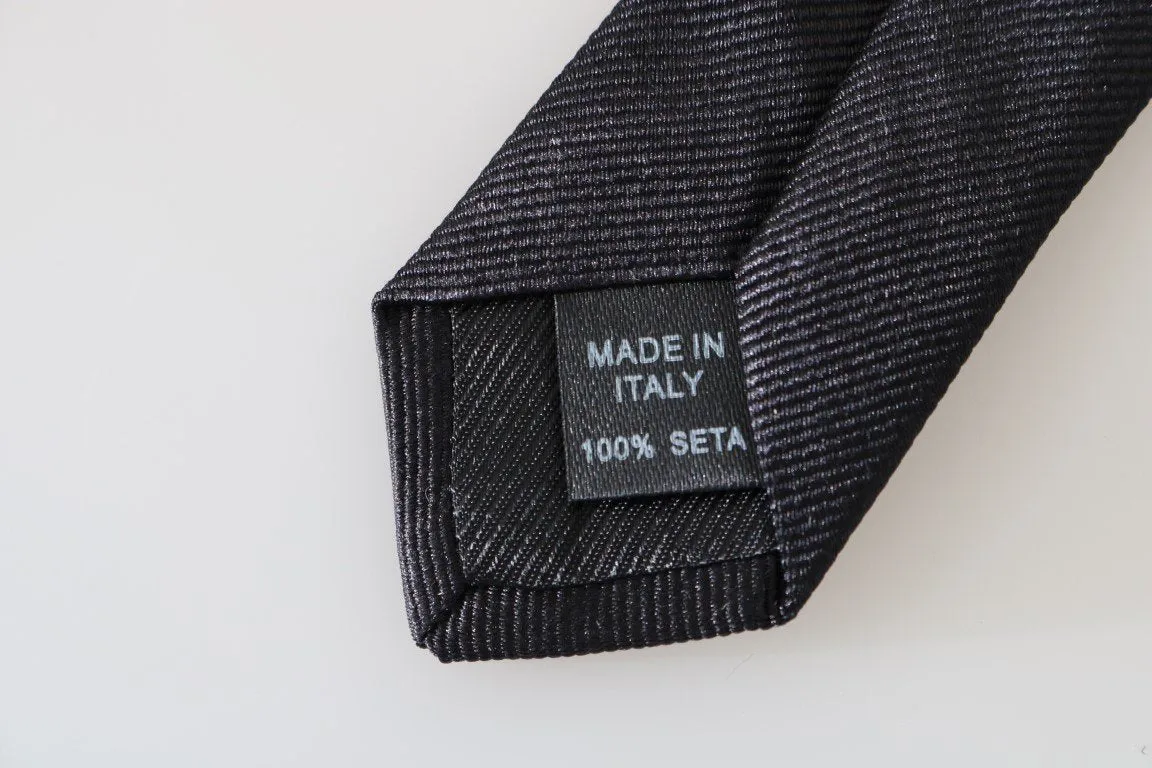 Black Silk Solid Classic Tie