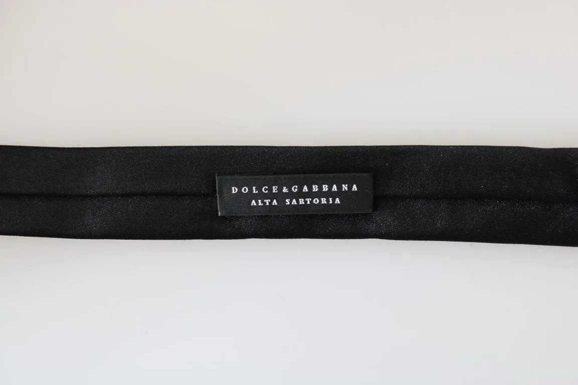 Black Silk Solid Slim SARTORIA Tie