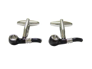 Black Smoking Pipe Cufflinks