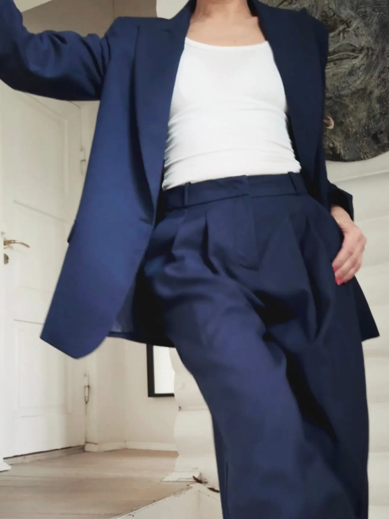 BLAZER ONE BUTTON - DARK BLUE