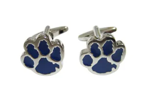Blue Animal Paw Track Cufflinks