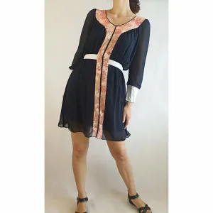 Body by Dainy Sawatzky pre-owned blue cotton mix dress size XS (best fits 6-8)