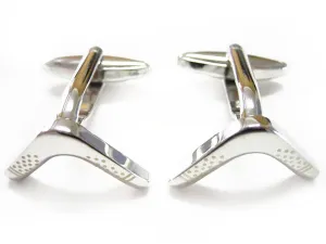 Boomerang Design Cufflinks