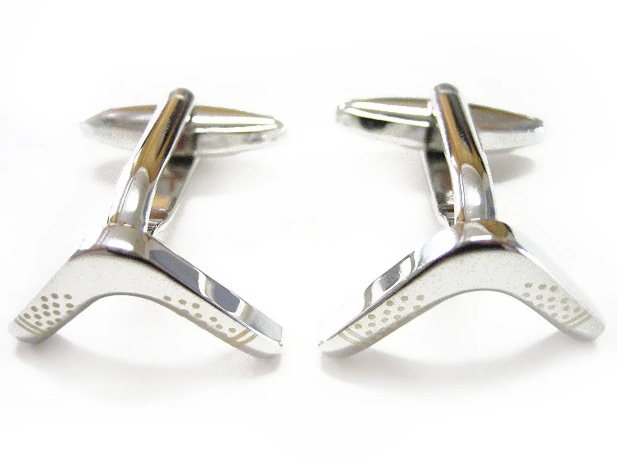 Boomerang Design Cufflinks