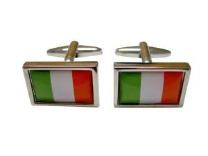 Bordered Ireland Flag Cufflinks