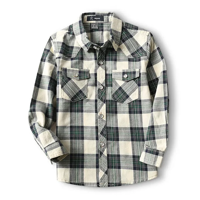 Boy's Anchor Pattern Shirt