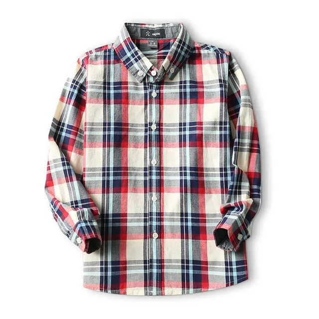 Boy's Anchor Pattern Shirt