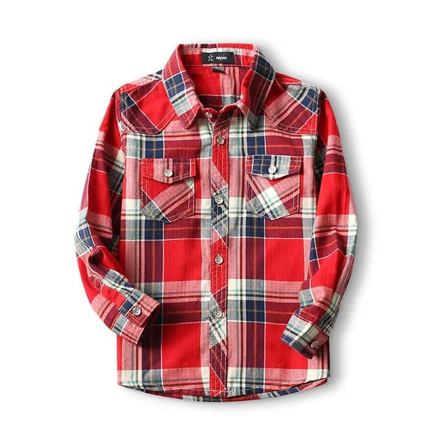 Boy's Anchor Pattern Shirt