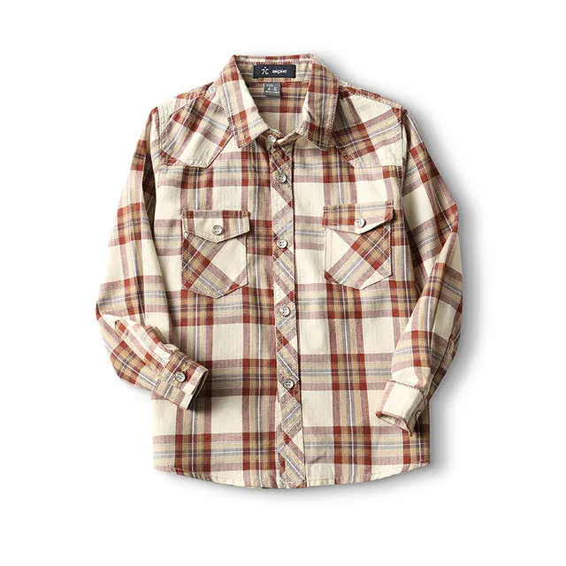 Boy's Anchor Pattern Shirt