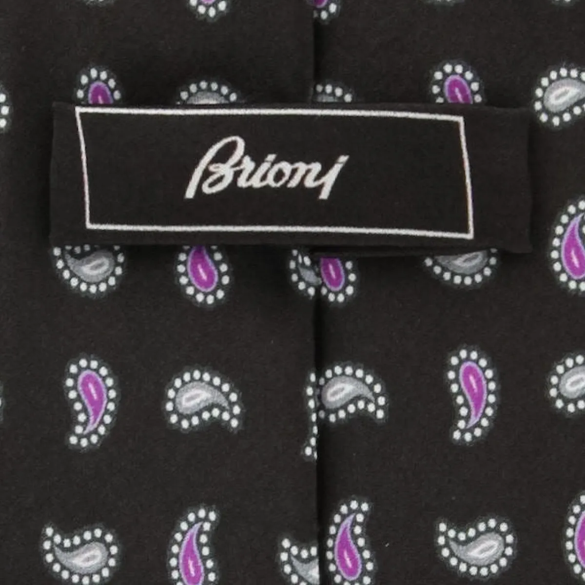 Brioni Dark Brown Silk Tie