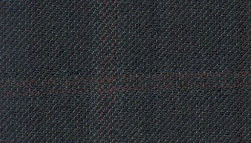 Charcoal & Burgundy Windowpane