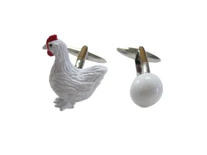 Chicken and Egg Cufflinks