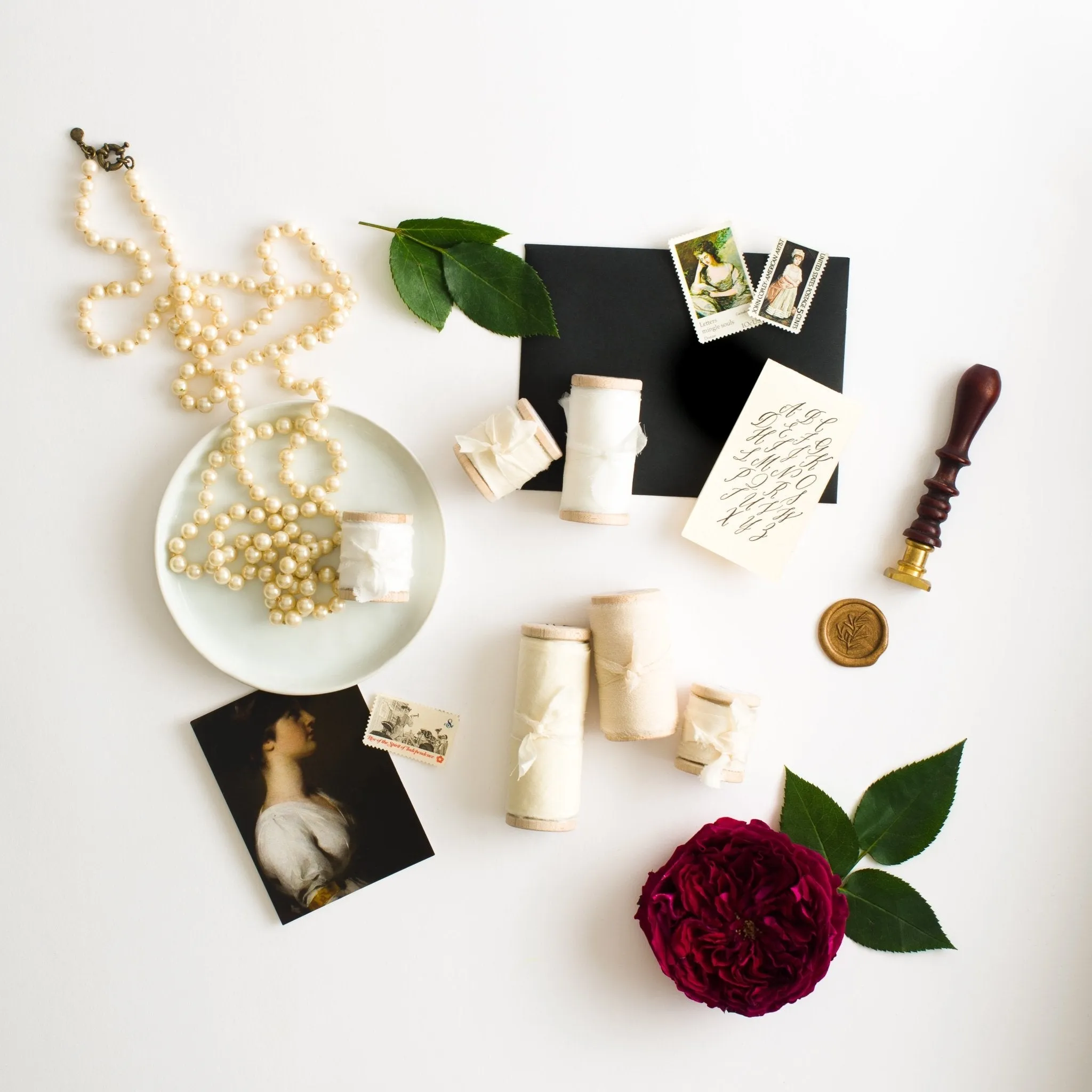 Cream Silk Ribbon in Habotai