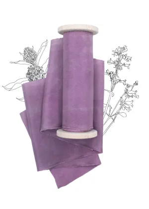 Dark Violet Silk Ribbon in Habotai