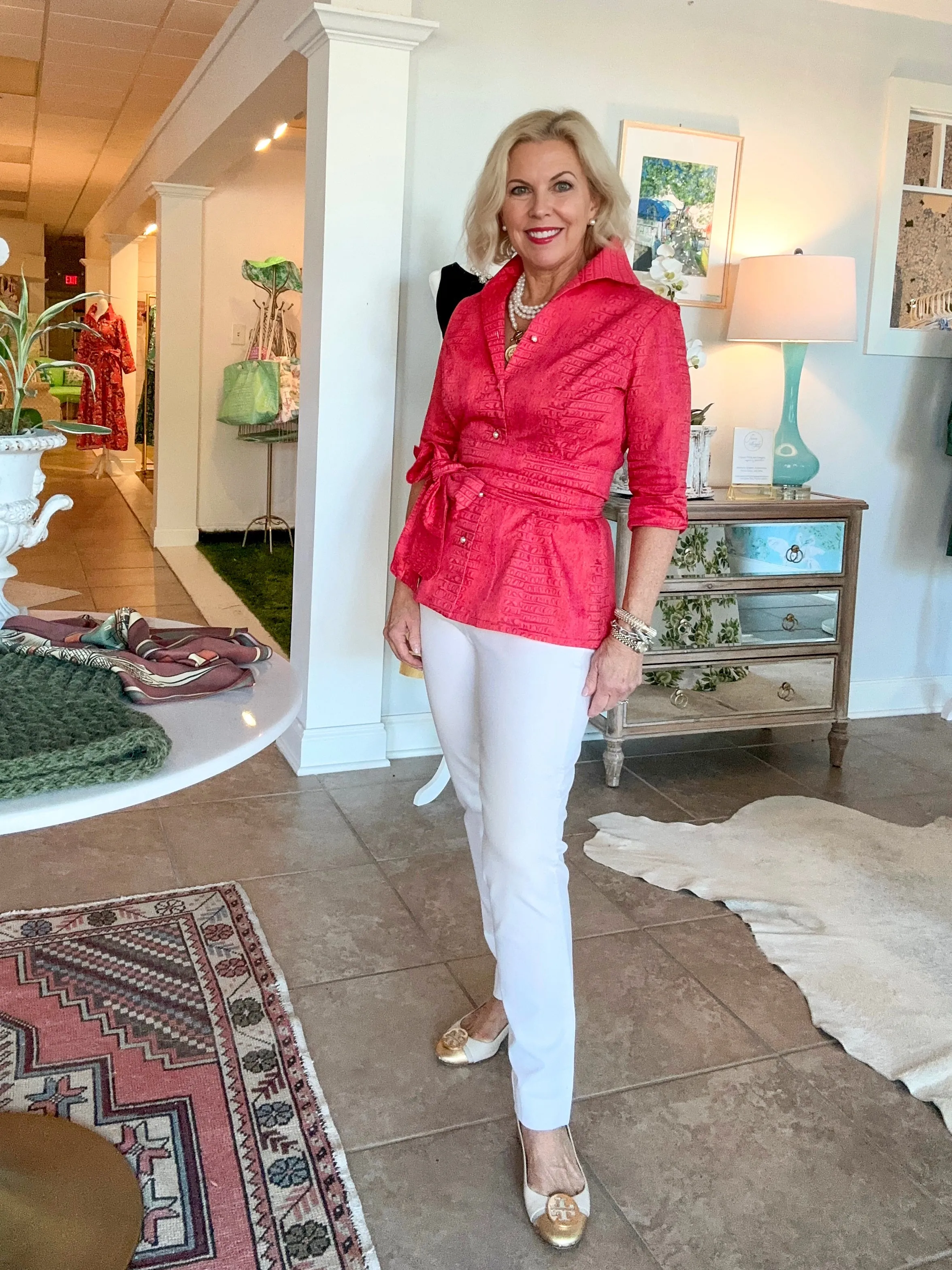DeBordieu Shirt in Red Gator