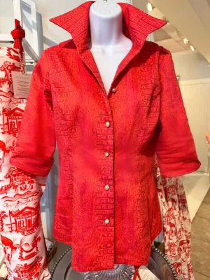 DeBordieu Shirt in Red Gator