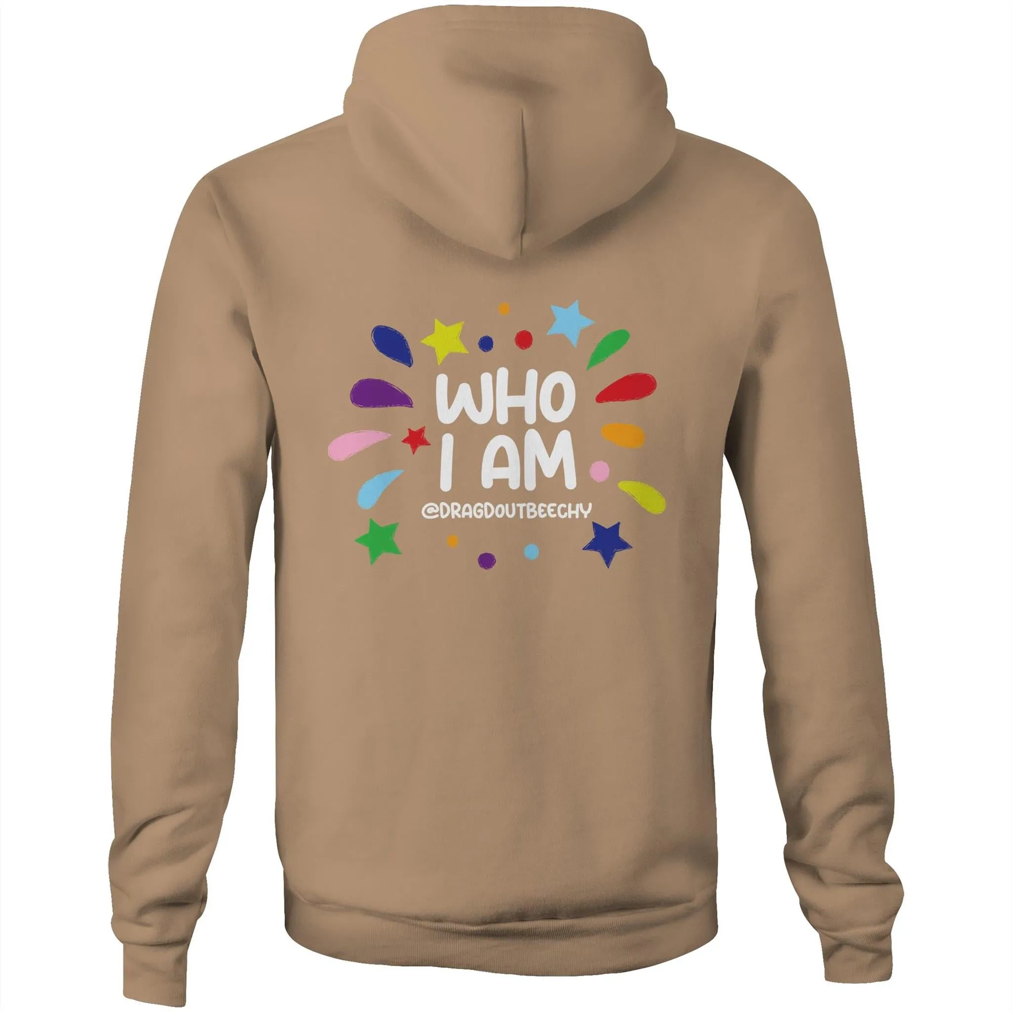 Drag'd Out Beechworth - I Am Who I Am Hoodie Sweatshirt Unisex Double Sided (LG158)