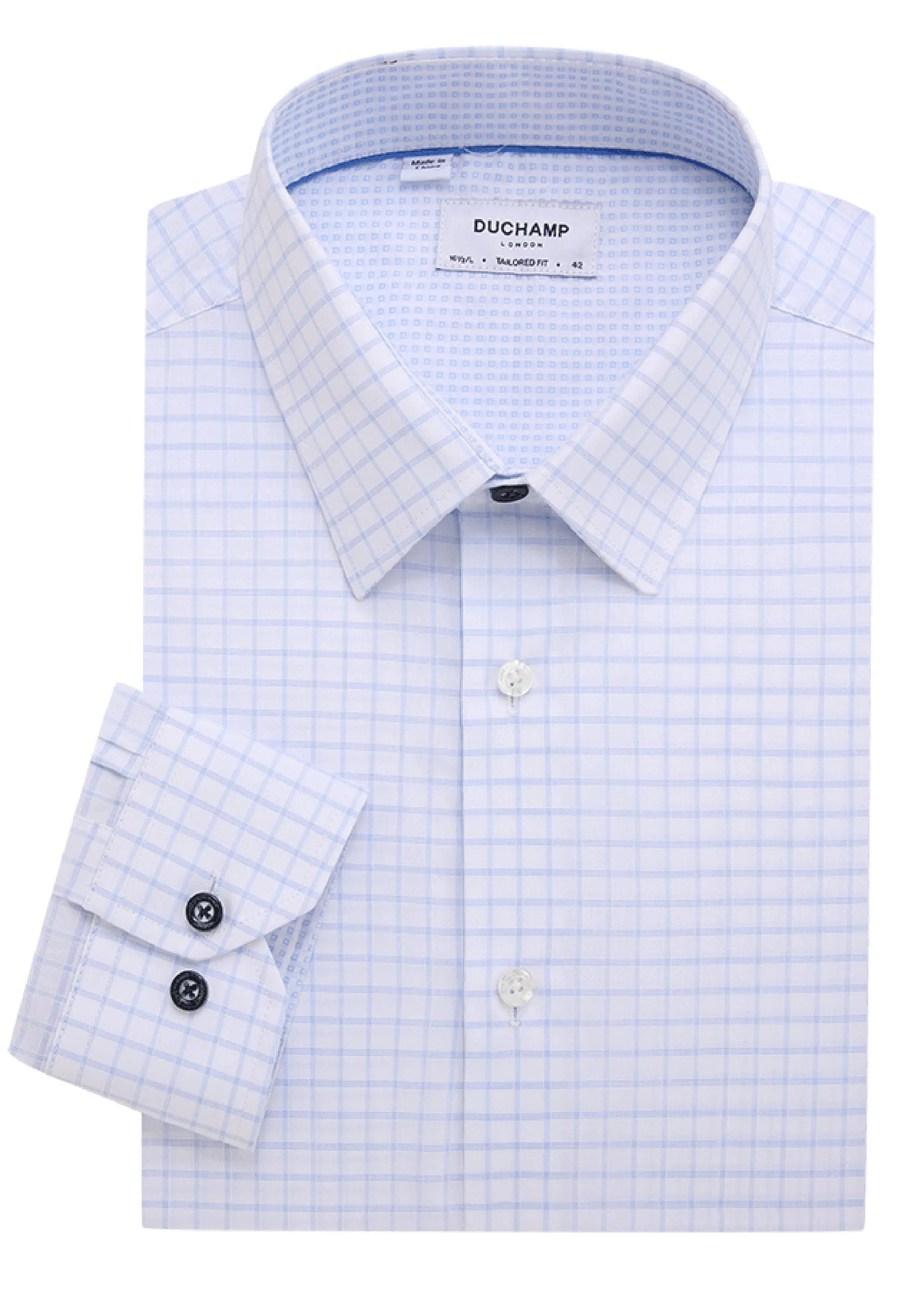 Duchamp London Check Dress Shirt