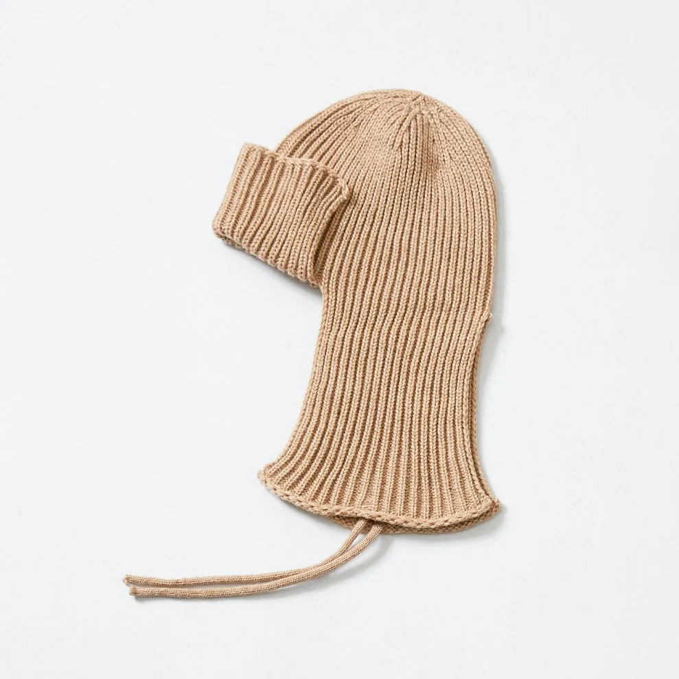 Ear Knitted Beanie - Camel