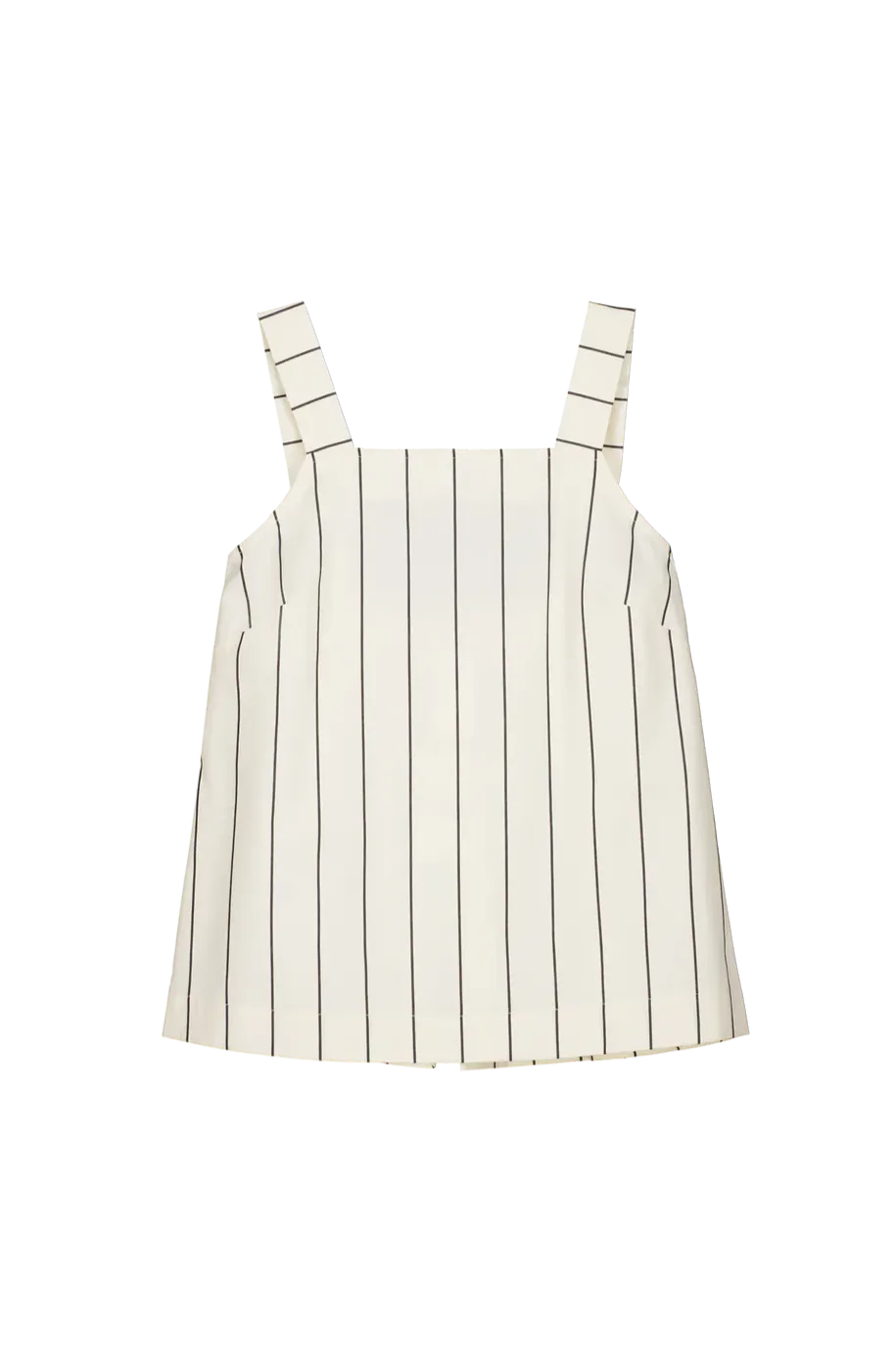 Elle Top, Greige Pinstripe