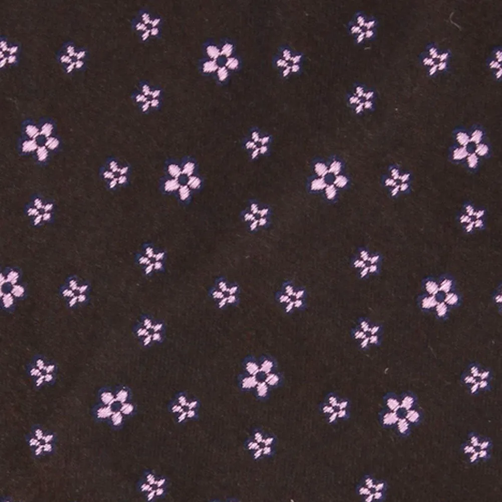 Finamore Napoli Brown Silk Tie