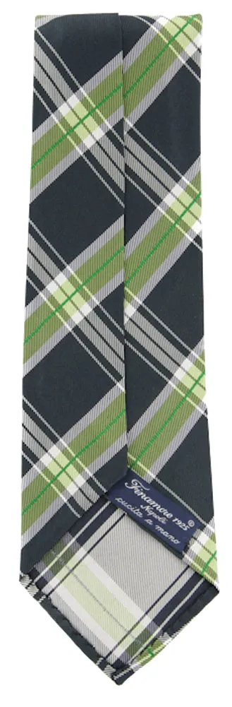 Finamore Napoli Dark Green Silk Tie