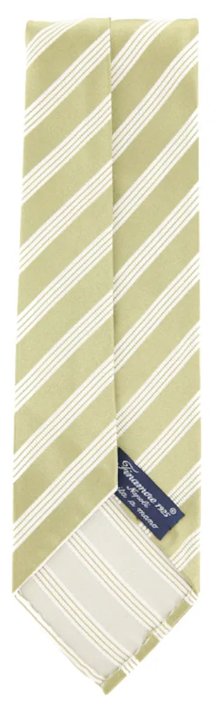 Finamore Napoli Green Silk Tie