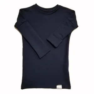 FRENCH TERRY GROW WITH ME SHIRT - NAVY