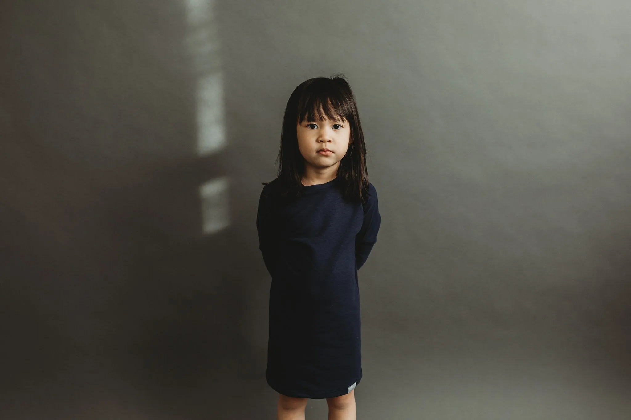 FRENCH TERRY GROW WITH ME SHIRT - NAVY