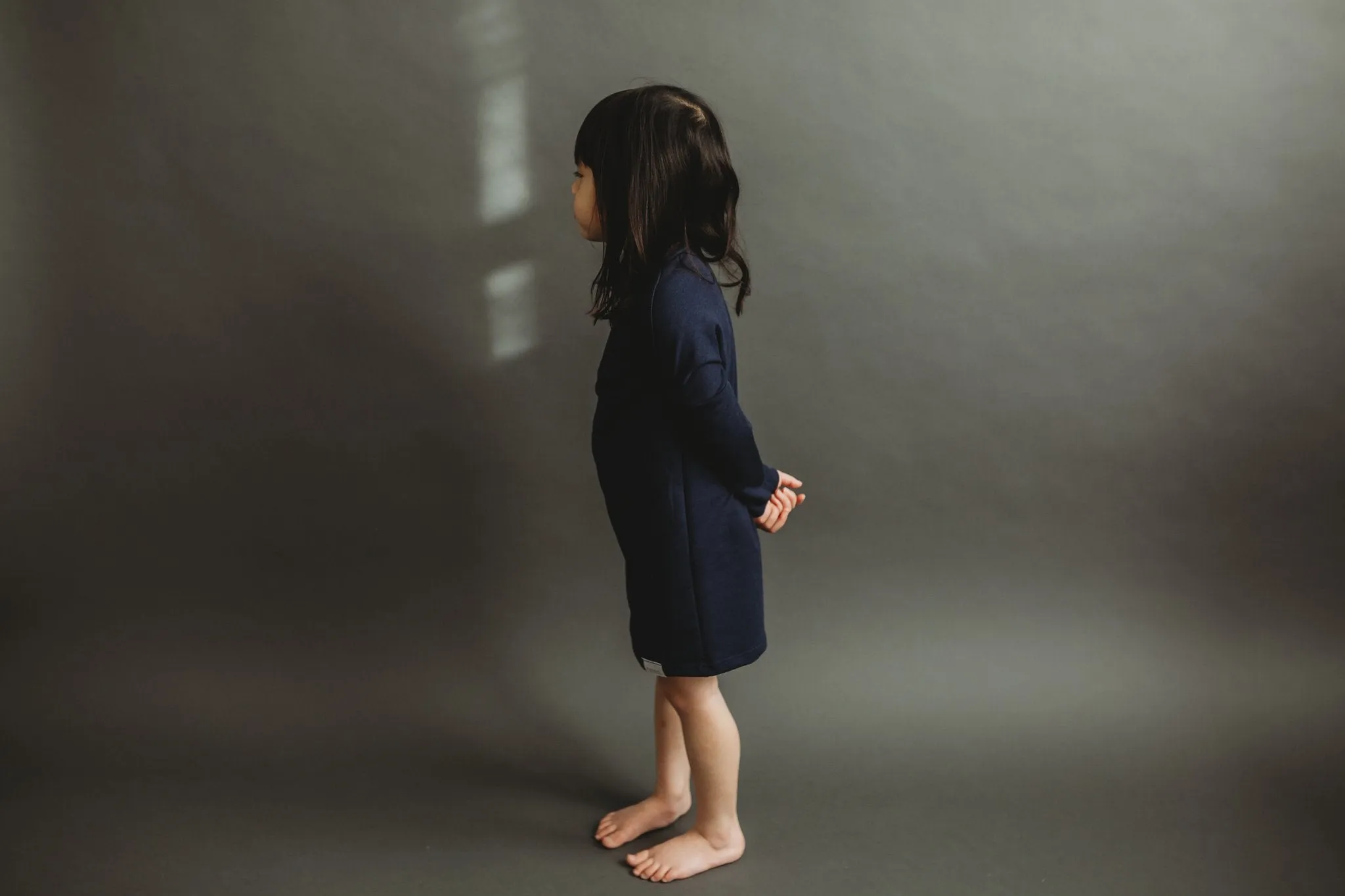 FRENCH TERRY GROW WITH ME SHIRT - NAVY