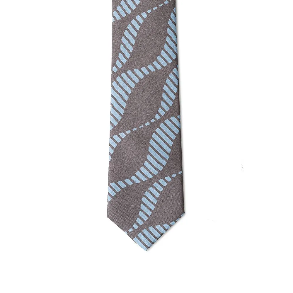 Gray Silk Ties & Bowty