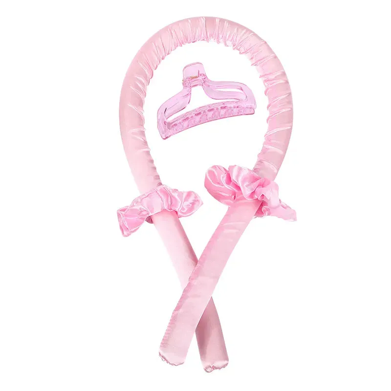 Heatless Curling Rod Headband No Heat Silk Curlers Ribbon Hair Rollers Keep On While Sleeping Soft Headband Lazy Hair Curlers Hair Styling Tools