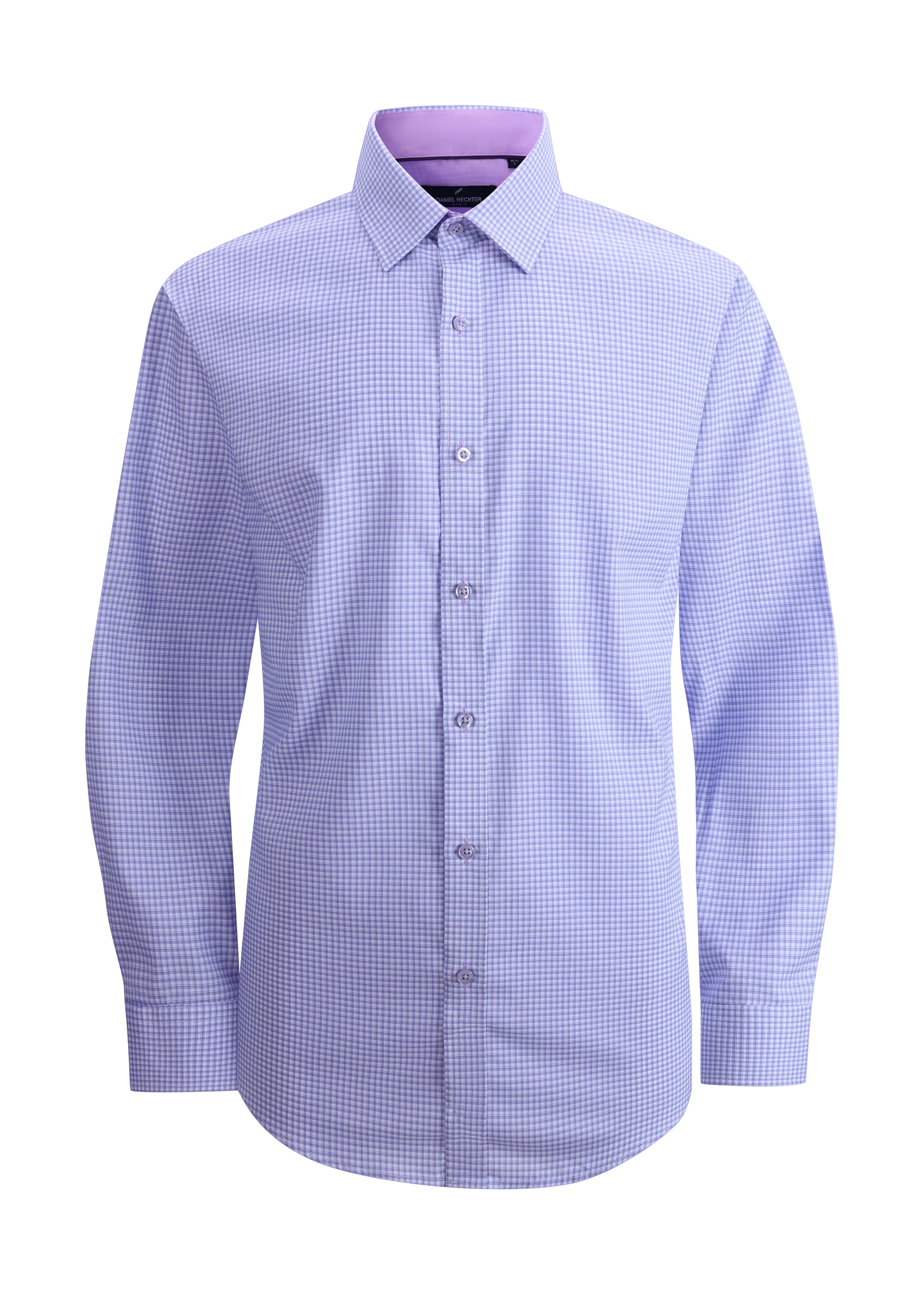 Hechter Paris Gingham Slim Fit Dress Shirt