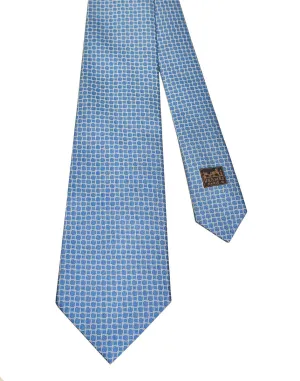 Hermes Silk Tie - Blue and White