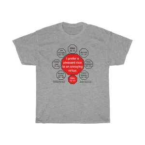 I prefer a pleasant vice to an annoying virtue.  -   Moliere  1622 - 1673  - RS2T - RW-16.5