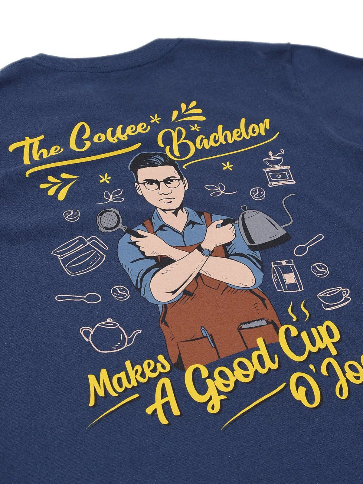 Jackhammer The Coffee Bachelor Tee Navy