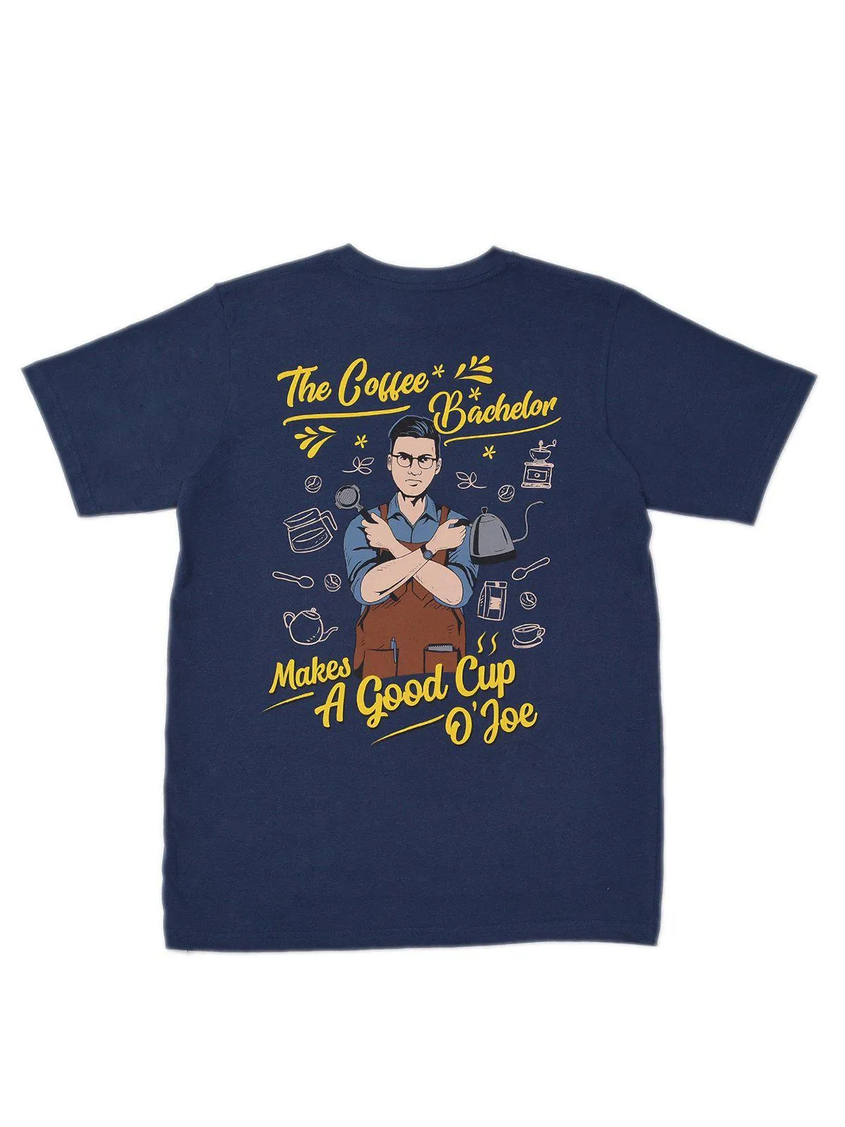 Jackhammer The Coffee Bachelor Tee Navy