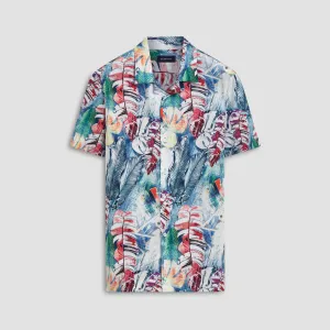 Jackson Leaf Print Short Sleeve Shirt