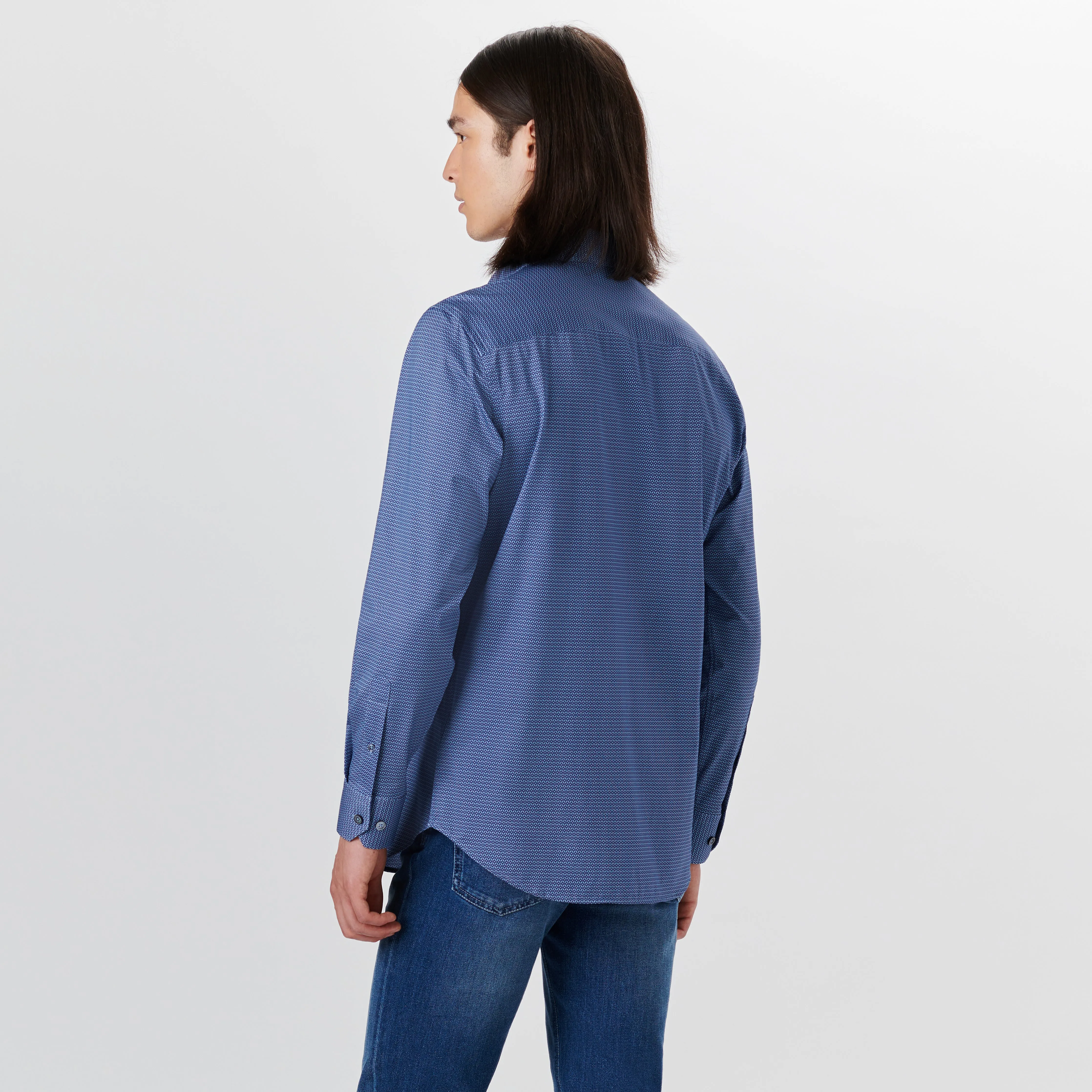 JAMES Geometric Print OoohCotton Shirt